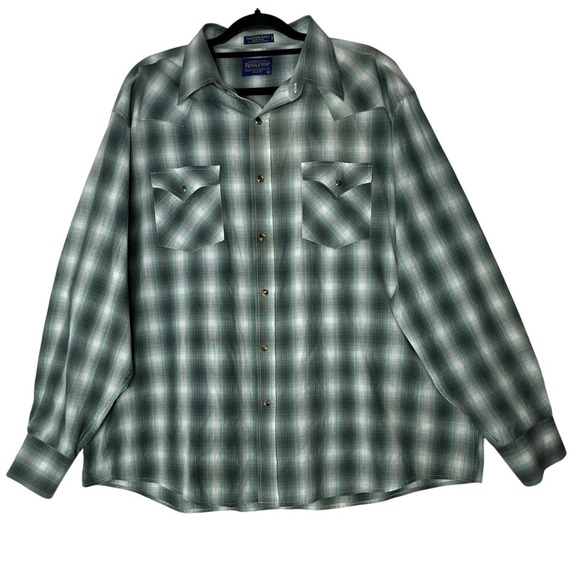 Pendleton Other - Pendleton Frontier Shirt Men's 2XL Plaid Western Snap Front Long Sleeve Cowboy
